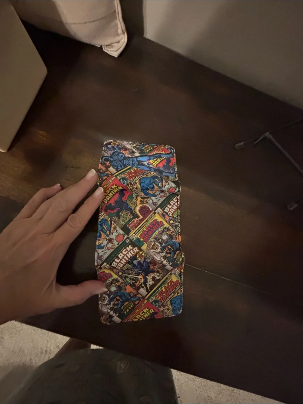 Blue Black Panther Print Men's/Boy’s Wallet